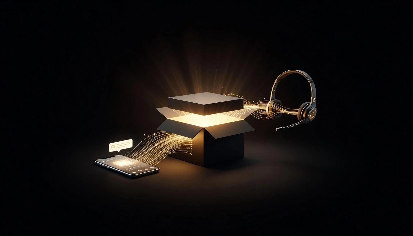 Shipping notification triggering a sales follow-up call